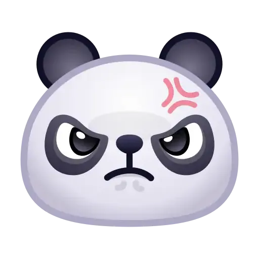 Panda emoji - Sticker 10