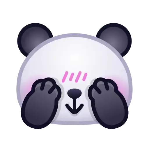 Panda emoji - Sticker 17