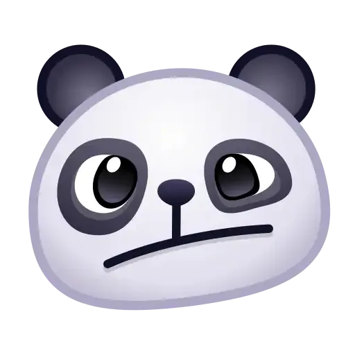 Panda emoji - Sticker 9