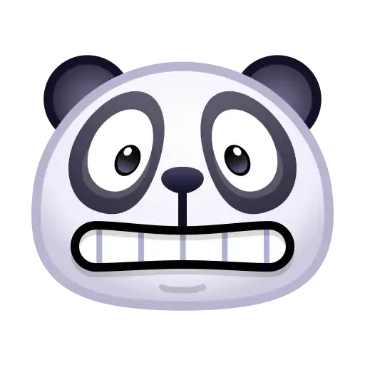 Panda emoji - Sticker 11