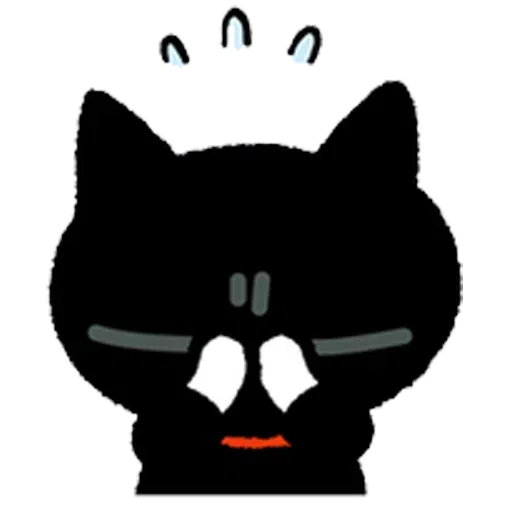 Cat black cute - Sticker 13