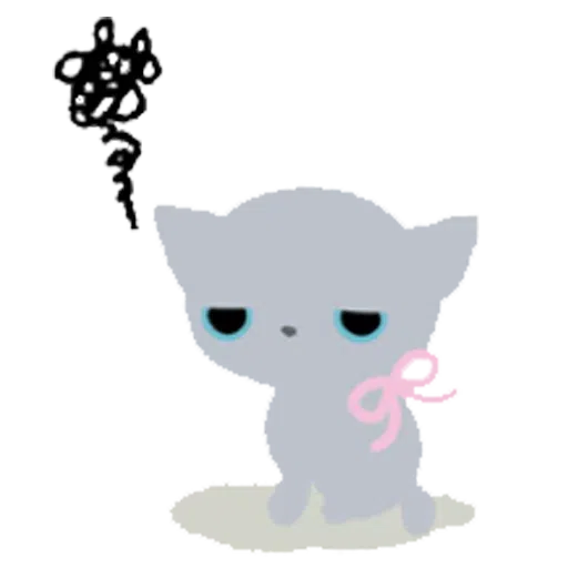 Cat black cute - Sticker 10