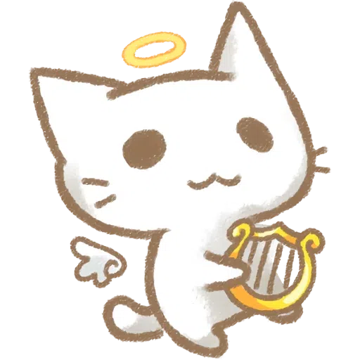 Cat black cute - Sticker 16