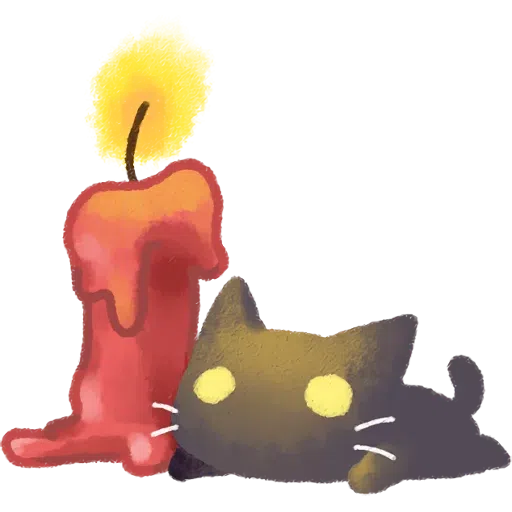 Cat black cute - Sticker 20