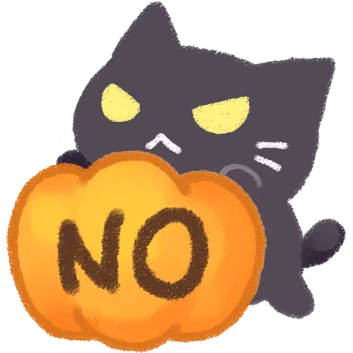 Cat black cute - Sticker 27