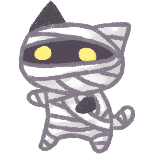 Cat black cute - Sticker 22