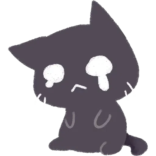 Cat black cute - Sticker 30
