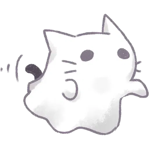 Cat black cute - Sticker 19