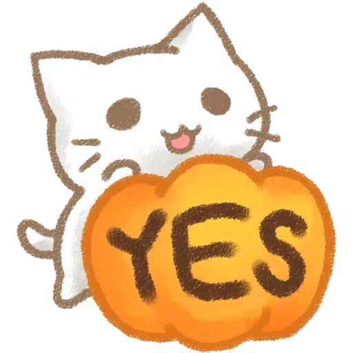 Cat black cute - Sticker 26