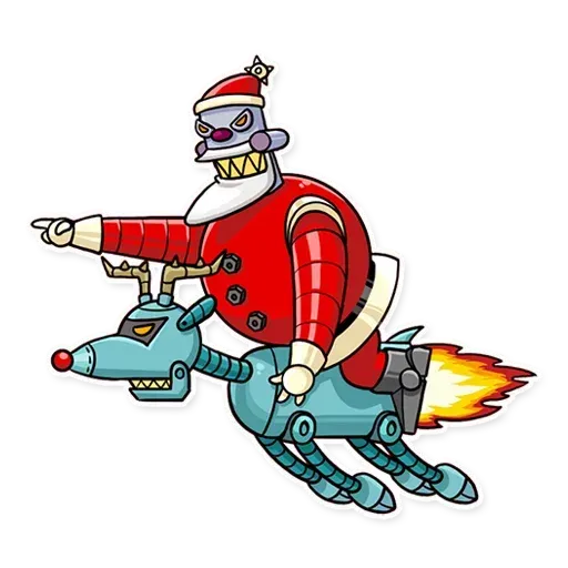 Robo Santa - Sticker 19