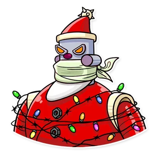 Robo Santa - Sticker 24
