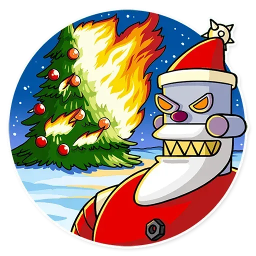Robo Santa - Sticker 14