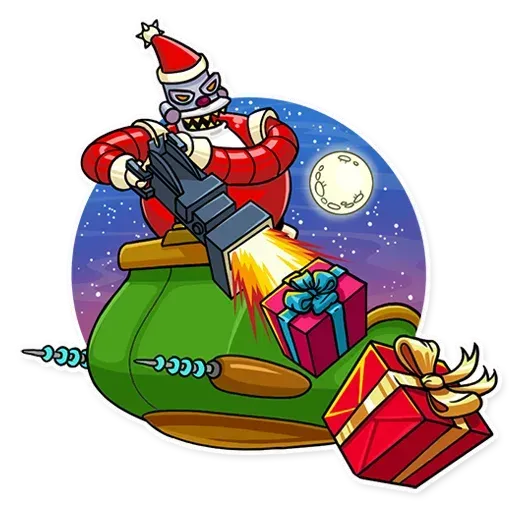 Robo Santa - Sticker 25
