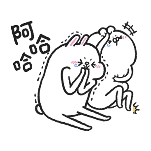 丑白兔xBrown - Sticker 9