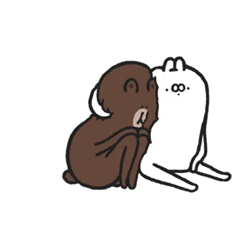 丑白兔xBrown - Sticker 13