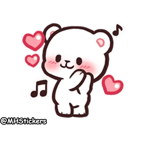 Cute bear - Sticker 29