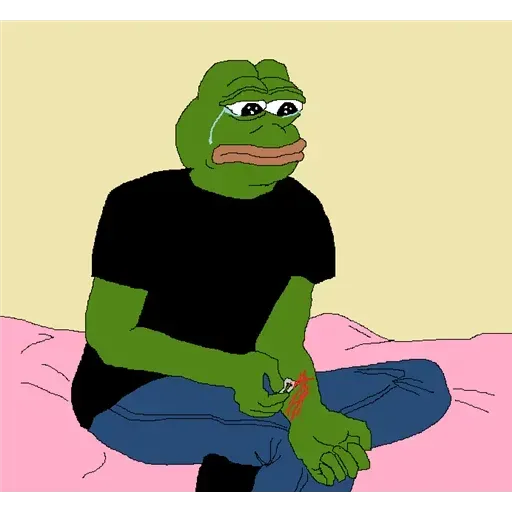 pepe sad - Sticker 17