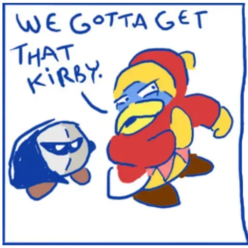 Kirby reacts - Sticker 30