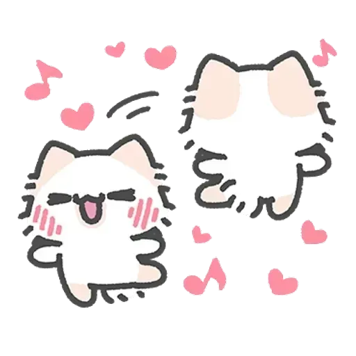 毛喵情侶日常 - Sticker 15