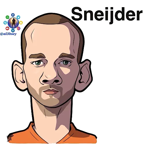 Football stars cartoons  - Sticker 25
