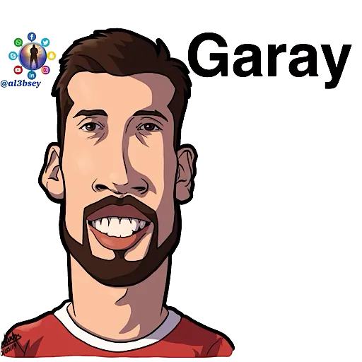 Football stars cartoons  - Sticker 26