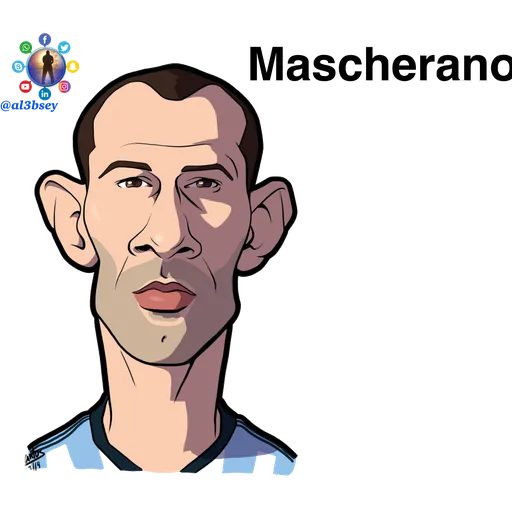 Football stars cartoons  - Sticker 9