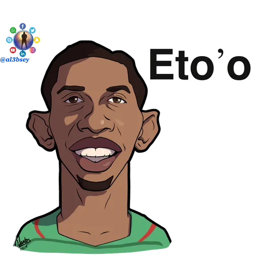 Football stars cartoons  - Sticker 14