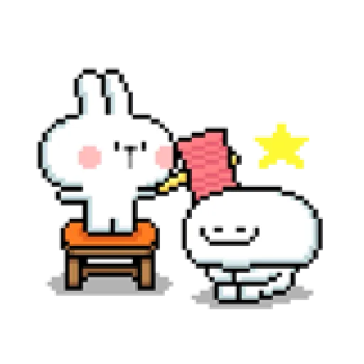 Spoiled Rabbit Dot - Sticker 22