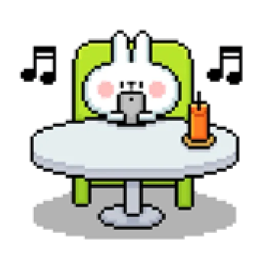 Spoiled Rabbit Dot - Sticker 24