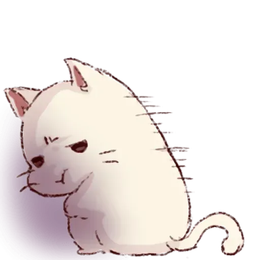 Frown cat - Sticker 25