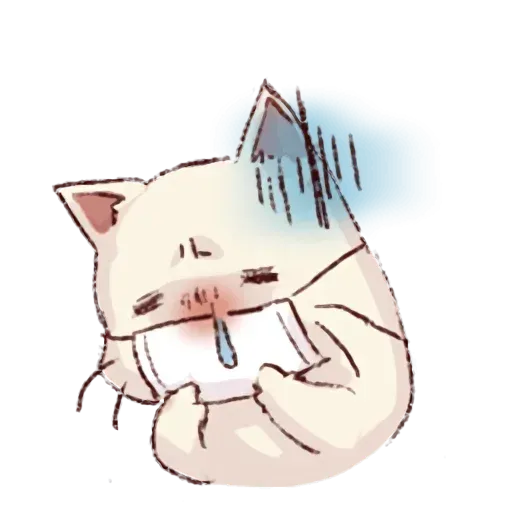 Frown cat - Sticker 23