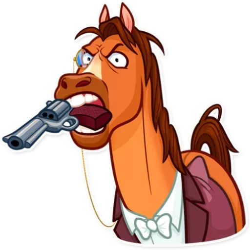 Gentleman Horse - Sticker 11