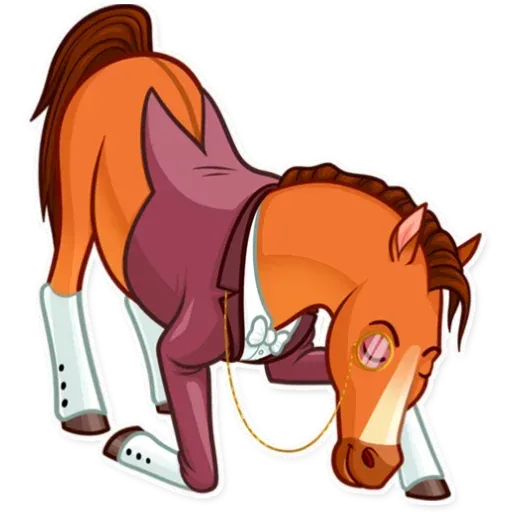Gentleman Horse - Sticker 28