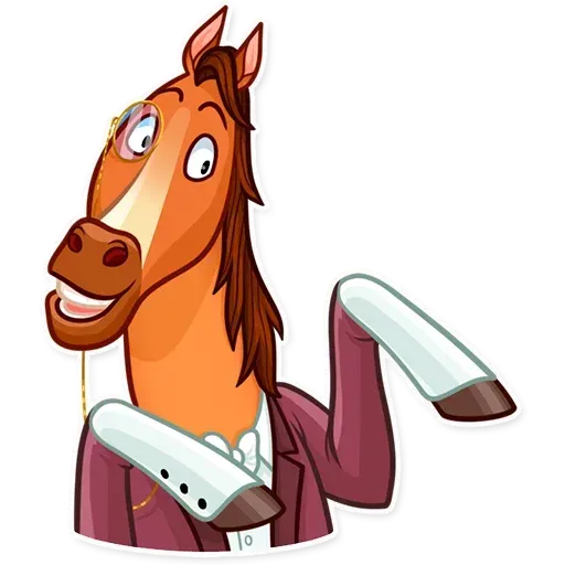 Gentleman Horse - Sticker 25