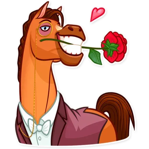 Gentleman Horse - Sticker 20