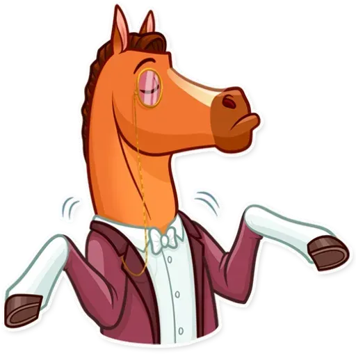 Gentleman Horse - Sticker 24