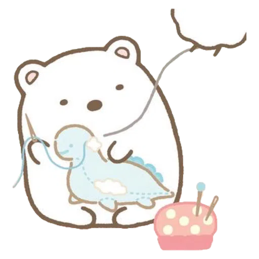 角落生物的- 白熊 - Sticker 17