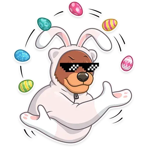 Easter Bear - Sticker 27