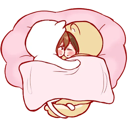 Cute Couple Girl - Sticker