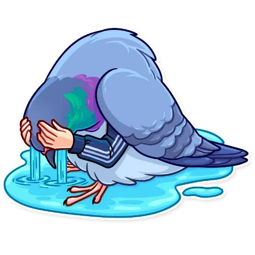 Birds with Arms - Sticker 13