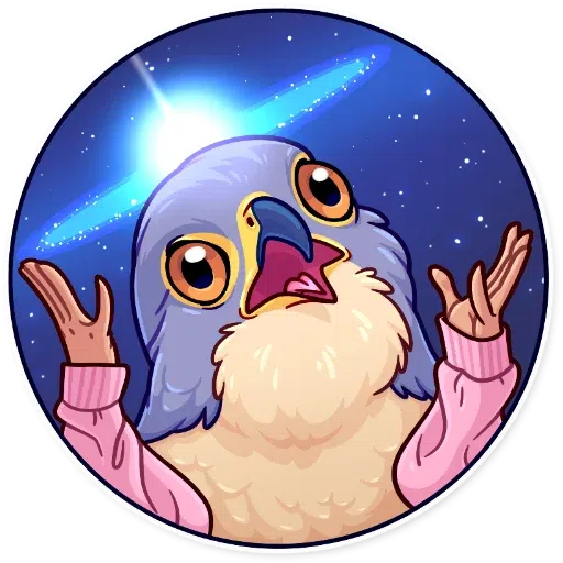 Birds with Arms - Sticker 27