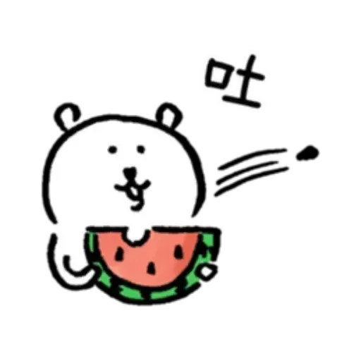 對自己吐槽的白熊 夏日篇 - Sticker 22