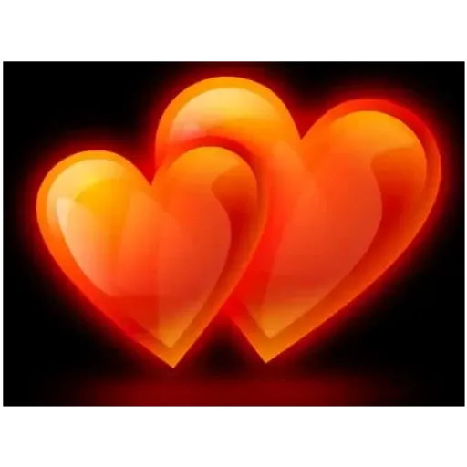 orange hearts - Sticker 13