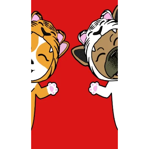跩跩貓犬舍 虎年 發發發貼圖 (新年, CNY) GIF* - Sticker 14