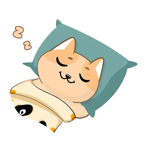 Happy cat and reindeer - Sticker 18