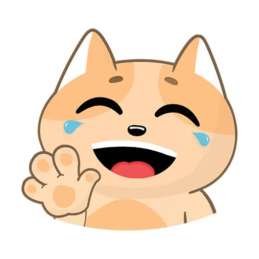 Happy cat and reindeer - Sticker 23
