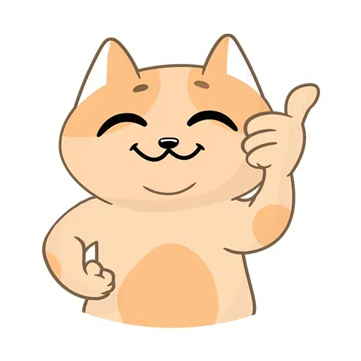 Happy cat and reindeer - Sticker 17