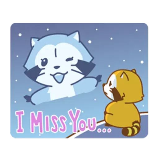 Happy Raccoon Love - Sticker 17
