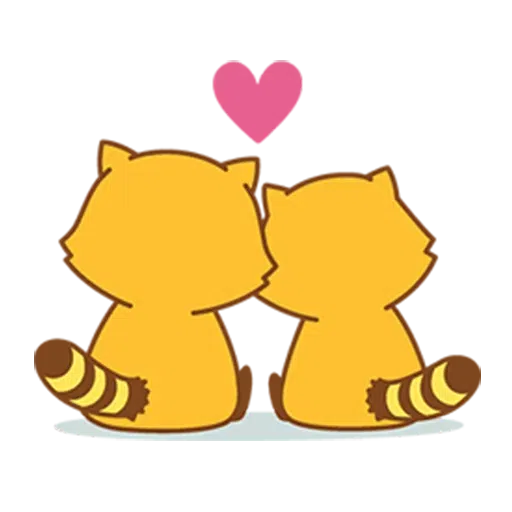 Happy Raccoon Love - Sticker 14