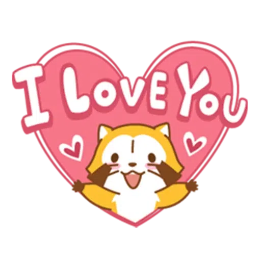 Happy Raccoon Love - Sticker 16